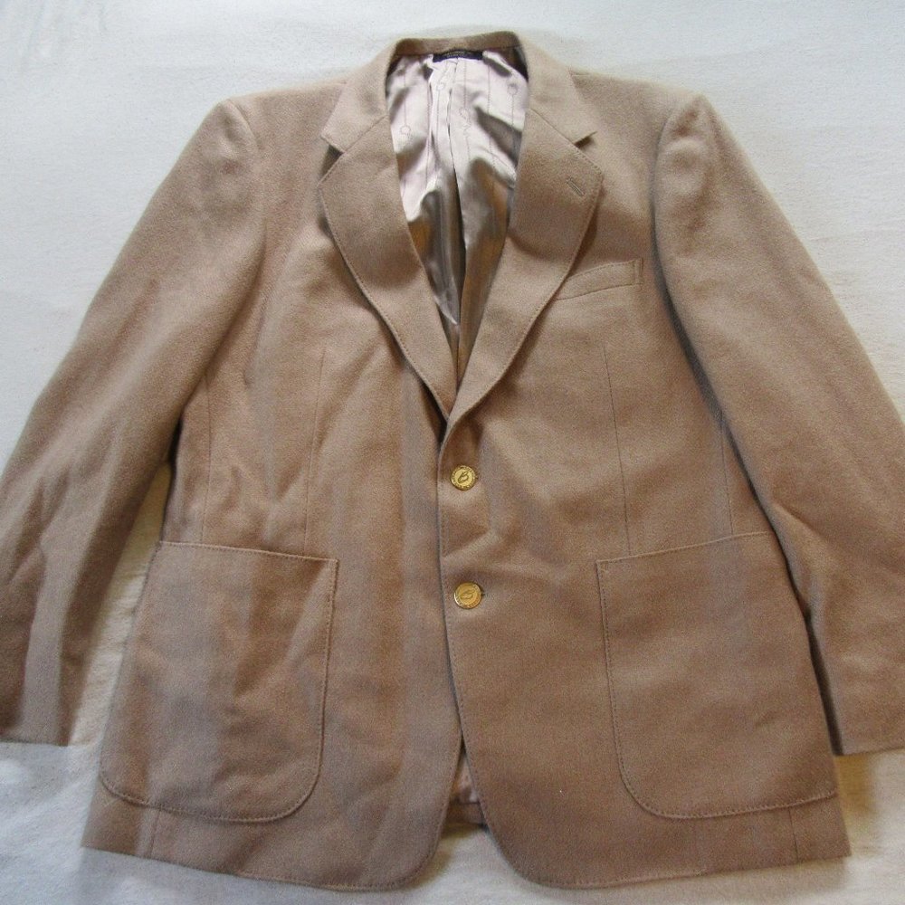 Mens Vtg Bartolini Camel Blazer / Suit Jacket Sz S42